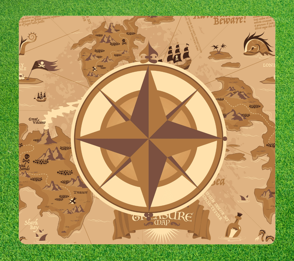 Drone Landing Pad - Pirate Map (2 Sizes)